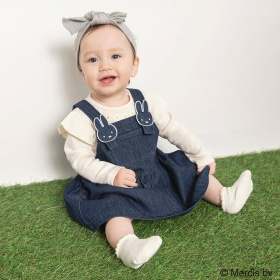 【miffy/ミッフィー】モチーフ付きジャンパースカート