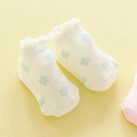【ベビー】お花総柄足型ソックス