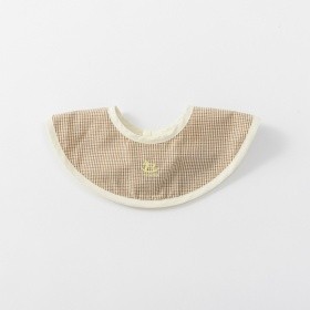 【ベビー】チェック柄まあるいスタイ