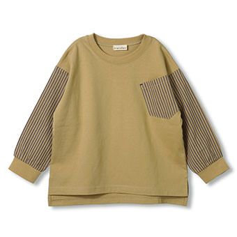 袖切替え長袖Tシャツ