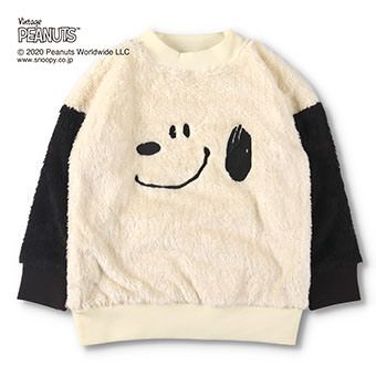 【PEANUTS】スヌーピーボアトレーナー