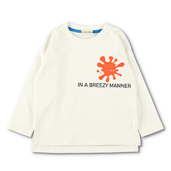 シリコンプリント長袖Tシャツ