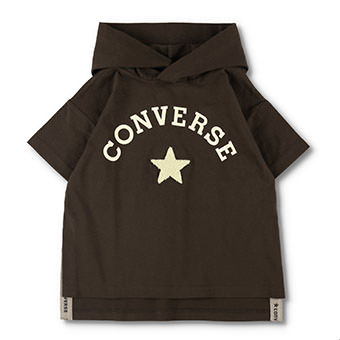 【CONVERSE】フード付き半袖Tシャツ