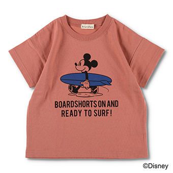 【Disney】サーフボードミッキー半袖Tシャツ