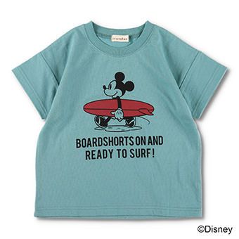 【Disney】サーフボードミッキー半袖Tシャツ