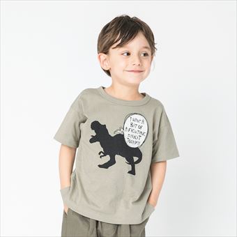 【プチプラ】恐竜グラフィック半袖Tシャツ