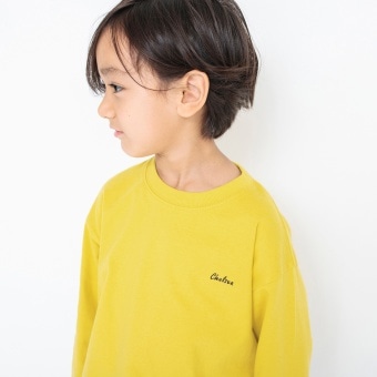 ワンポイント刺繍長袖Tシャツ ロンT