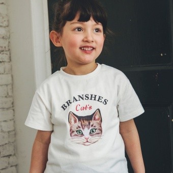 【Cat's ISSUE】ネコプリント半袖Tシャツ（こども）