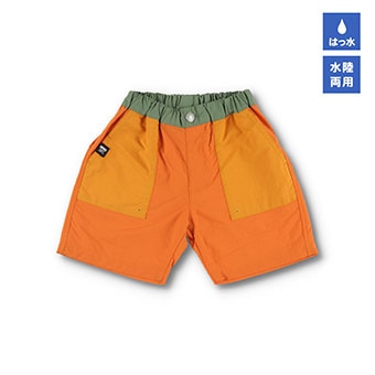 【Baby-mo掲載商品】【水陸両用/撥水加工】ナイロンハーフパンツ