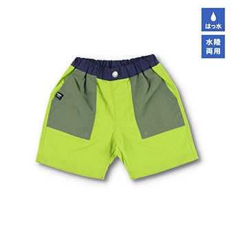 【Baby-mo掲載商品】【水陸両用/撥水加工】ナイロンハーフパンツ