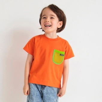 【プチプラ】メッシュポケット半袖Tシャツ