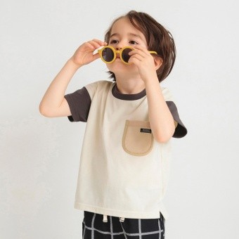 【プチプラ】メッシュポケット半袖Tシャツ