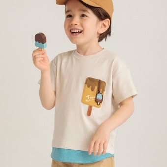 【Baby-mo掲載商品】【接触冷感／アイスT】アイスポケット半袖Tシャツ