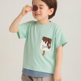 【Baby-mo掲載商品】【接触冷感／アイスT】アイスポケット半袖Tシャツ