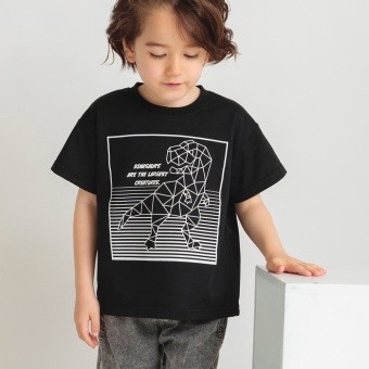 【プチプラ】恐竜プリント半袖Tシャツ