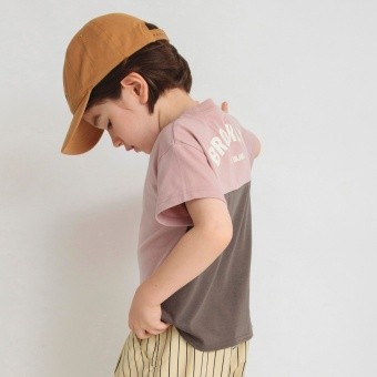 【プチプラ・吸水速乾】配色切り替え半袖Tシャツ