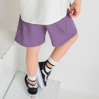 【プチプラ】ワッフルハーフパンツ