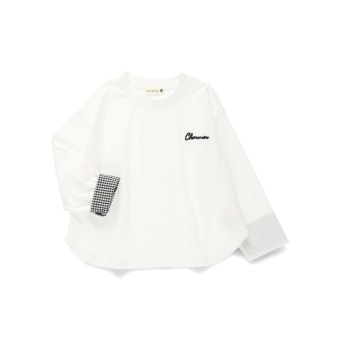 ワンポイント刺繍長袖Tシャツ　ロンＴ