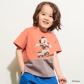 【Disney/ディズニー】スポーツグラフィック切替半袖Tシャツ
