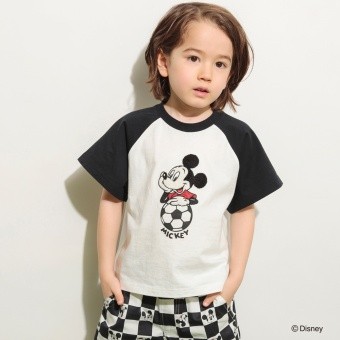 【Disney/ディズニー】サガラ刺繍ラグラン半袖Tシャツ