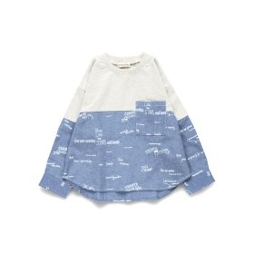 HOBOシャツ切替長袖Tシャツ