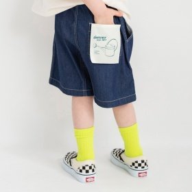【WEB限定】リラックスガーデナーデニムハーフパンツ