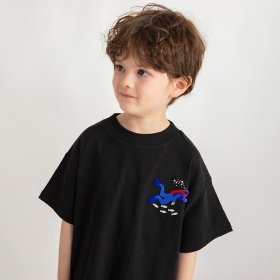 ハブラシプリント半袖Tシャツ