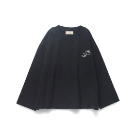 ワンポイント刺繍長袖Tシャツ　ロンT