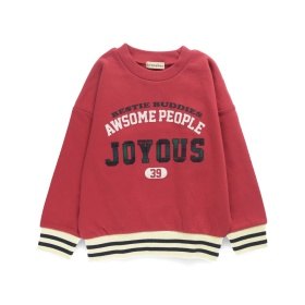 【WEB先行】ロゴアップリケ裏毛トレーナー