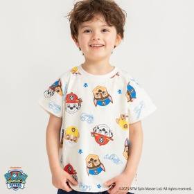 【PAW PATOROL（パウ・パトロール）】総柄プリント半袖Tシャツ