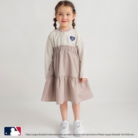 【MLB/Major League Baseball】スタジャン風ロングワンピース