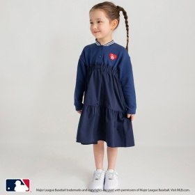 【MLB/Major League Baseball】スタジャン風ロングワンピース