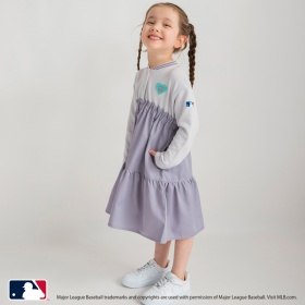 【MLB/Major League Baseball】スタジャン風ロングワンピース