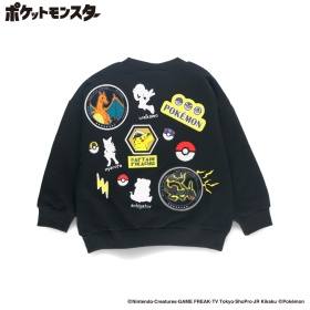 【ポケットモンスター（ポケモン）】ワッペン裏毛トレーナー