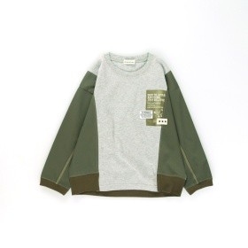 異素材MIX長袖Tシャツ