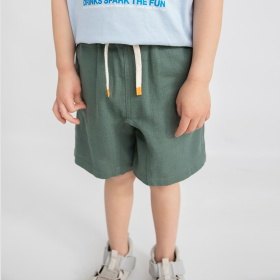 【爽パン / 綿100％】パナマ織りカラーハーフパンツ