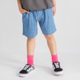 【WEB限定】リラックスガーデナーデニムハーフパンツ