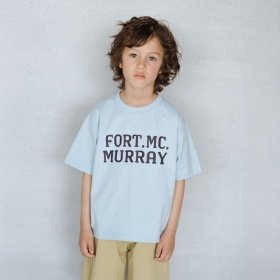 【ショート丈／ワイドシルエット】 ロゴプリント半袖Tシャツ