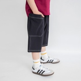 【綿100%】ステッチハーフパンツ