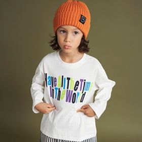 【プチプラ】アソートグラフィック長袖Ｔシャツ　ロンＴ