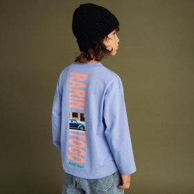 転写プリント長袖Tシャツ