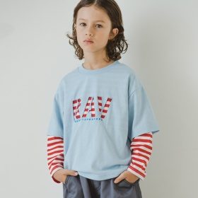 レイヤード風長袖Tシャツ