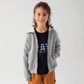 裏毛ジップアップパーカー