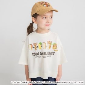 【WEB先行】【トムとジェリー】スウェット7分袖Tシャツ_
