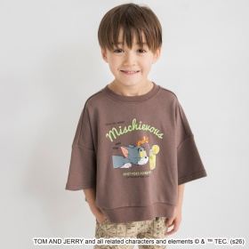 【WEB先行】【トムとジェリー】スウェット7分袖Tシャツ_
