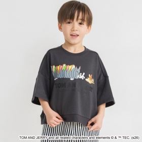 【WEB先行】【トムとジェリー】スウェット7分袖Tシャツ_