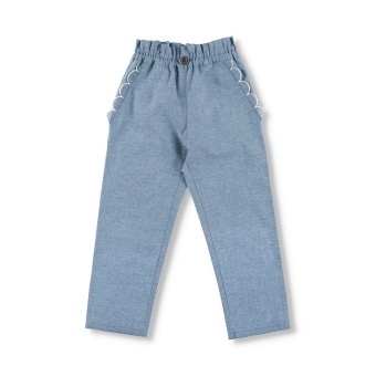 【よりどり割10%対象】スカラップポケットパンツ