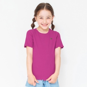 【プチプラ】ストレッチテレコ半袖Tシャツ