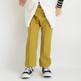 センタープレス風ロングパンツ