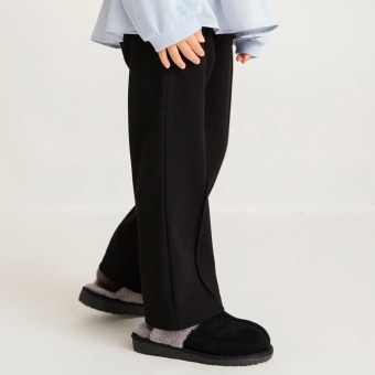 センタープレス風ロングパンツ